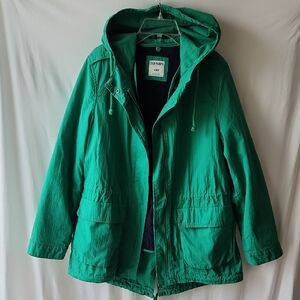 Old Navy Green Spring Jacket With Hood Size M